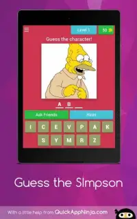 The Simpsons 2018 Quiz Screen Shot 9