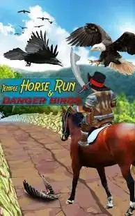 Temple Horse Run & Danger Birds Attack Screen Shot 5