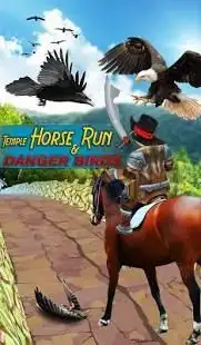 Temple Horse Run & Danger Birds Attack Screen Shot 0