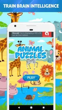 Animal Jigsaw Puzzles For Kids Screen Shot 0