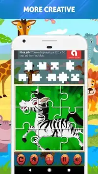 Animal Jigsaw Puzzles For Kids Screen Shot 3