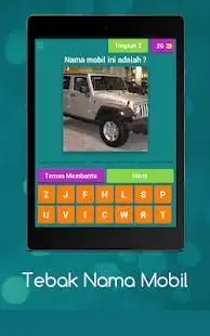 Tebak Nama Mobil Screen Shot 3