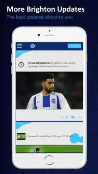 Brighton & Hove Albion Football App Screen Shot 4