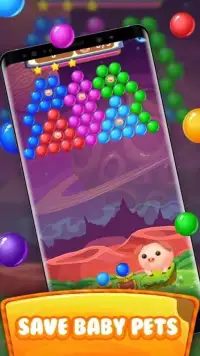 Bubble Shooter Game with Bouncing Balls Screen Shot 1