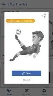 World Cup Pixel Art: Color by number Screen Shot 5
