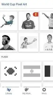 World Cup Pixel Art: Color by number Screen Shot 0