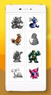 Color by Number Pokemon Pixel Art Free Screen Shot 2