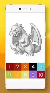 Color by Number Pokemon Pixel Art Free Screen Shot 3