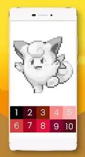 Color by Number Pokemon Pixel Art Free Screen Shot 0