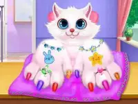 Superstar Kitty Nail Art Salon - Pet Doctor Game Screen Shot 0