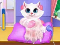 Superstar Kitty Nail Art Salon - Pet Doctor Game Screen Shot 2