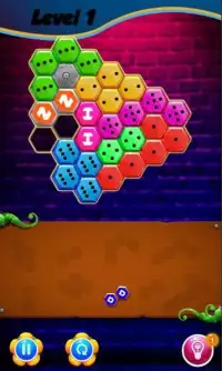 Domino Hexagon Puzzle Screen Shot 3