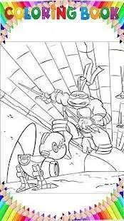 Ninja Turtles Legends Coloring page by fans Screen Shot 2
