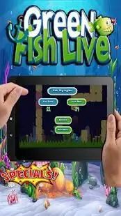 Green Fish Live - Game Ikan Seru Screen Shot 1