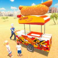 Hot Dog Food Delivery Boy Virtual City Life 3D Sim