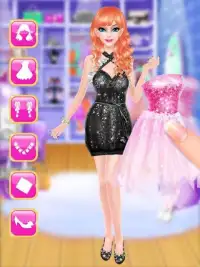 Pink Princess Makeover: Fashion Doll Salon Game Screen Shot 0