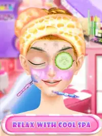 Pink Princess Makeover: Fashion Doll Salon Game Screen Shot 1