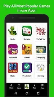Gamer - All in One - Snake Cricket Solitaire Maths Screen Shot 7