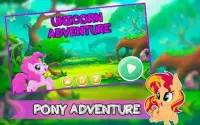 Little sweet Pony Unicorn Run Adventure Screen Shot 3