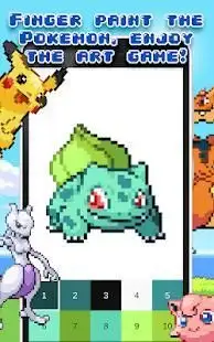 Pokemon – Color By Number Pixel Art Screen Shot 1
