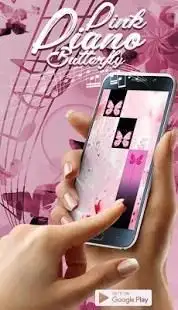 Pink butterfly piano tiles 2018 Screen Shot 1