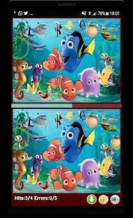 Finding Differences Dory & Nemo Art Screen Shot 2