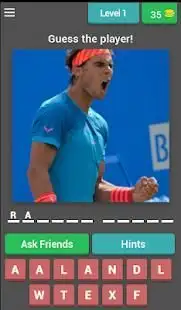 Guess the tennis player Screen Shot 20