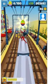 Super Hero Subway Surf: Rush Hours Spider Runner Screen Shot 3