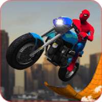 Spiderman Moto Bike Stunts - Mega Ramp
