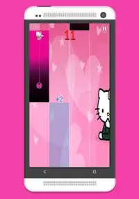 Pink Hello Kitty Piano Tiles Screen Shot 0