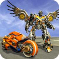 Flying Bike Robot Transforming: Eagle Robot Game