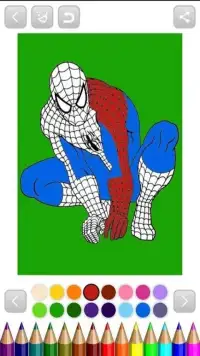 the heroes spider coloringbook for kids Screen Shot 3