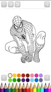 the heroes spider coloringbook for kids Screen Shot 2