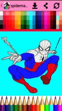 the heroes spider coloringbook for kids Screen Shot 6
