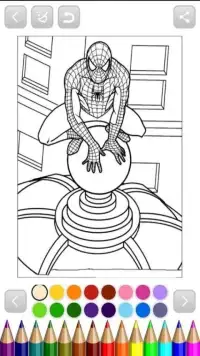 the heroes spider coloringbook for kids Screen Shot 0