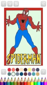 the heroes spider coloringbook for kids Screen Shot 4