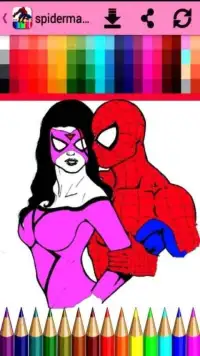 the heroes spider coloringbook for kids Screen Shot 5