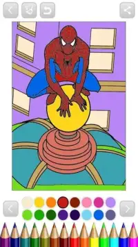 the heroes spider coloringbook for kids Screen Shot 1
