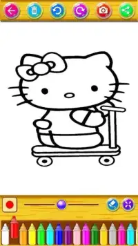 the queen kitty coloringbook for kids Screen Shot 2