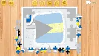 Jigsaw Puzzle National Flags AB - Educational Game Screen Shot 1