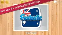 Jigsaw Puzzle National Flags AB - Educational Game Screen Shot 3