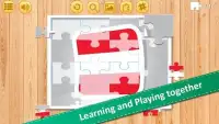 Jigsaw Puzzle National Flags AB - Educational Game Screen Shot 4