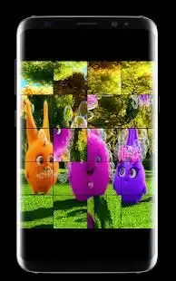 Happy bunny puzzles Screen Shot 2