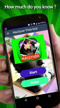 MacGyver Trivia Quiz Screen Shot 4
