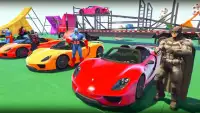 Superhero Car Racing: Car Stunt Racing 2018 Screen Shot 9