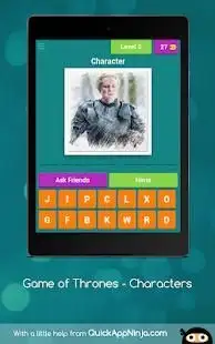 Game of Thrones (TV series) - Characters. Quiz. Screen Shot 3