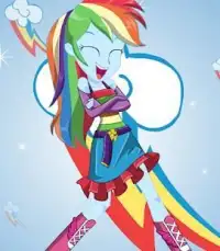 Fluttershy Rarity Rainbow Dash Dress up Games Screen Shot 1