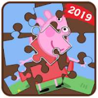 Pepa and Pig Jigsaw Puzzle Game para niños