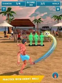 Free-kick Beach Soccer: Summer Football Tournament Screen Shot 6