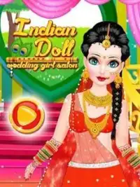 Indian Doll Wedding Girl Salon Screen Shot 10